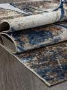 Российский прямоугольный ковёр O1702 630 CREAM / BLUE