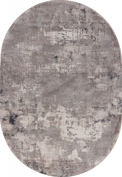 Российский овальный ковёр O2116 995 GREY / GREY