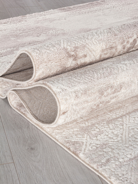 Российский прямоугольный ковёр O2118 680 CREAM / BROWN