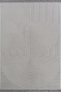 Российский прямоугольный ковёр O2656 995 GREY / GREY