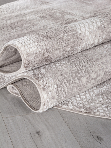 Российский овальный ковёр P1157 L.GRAY / L.GRAY