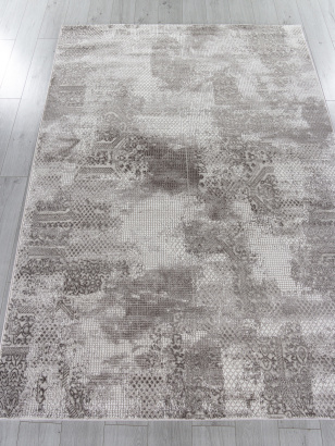 Российский прямоугольный ковёр P1157 L.GRAY / L.GRAY