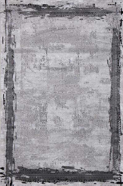 Российский прямоугольный ковёр PN003G GREY / GREY