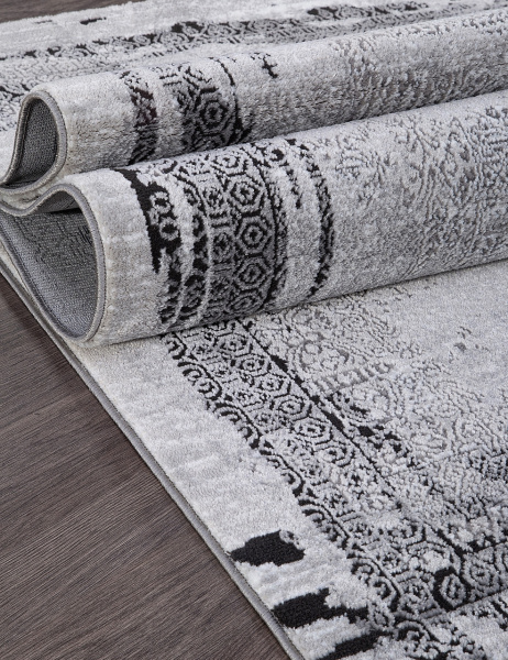 Российский прямоугольный ковёр PN003G GREY / GREY