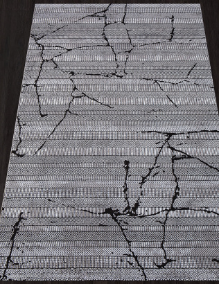 Российский прямоугольный ковёр PN009G GREY / GREY