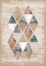 Российский прямоугольный ковёр PN037B BROWN / BROWN