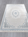 Российский прямоугольный ковёр Q010A CREAM SHRINK / BLUE FDY