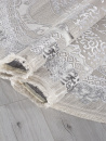 Российский овальный ковёр Q010A CREAM SHRINK / GREY FDY