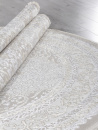 Российский овальный ковёр Q011A BEIGE SHRINK / BEIGE FDY