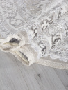 Российский овальный ковёр Q011A BEIGE SHRINK / GREY FDY