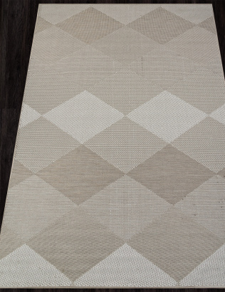 Российский прямоугольный ковёр S118 CREAM-BEIGE