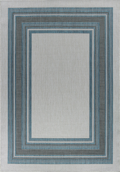 Российский прямоугольный ковёр S123 BLUE