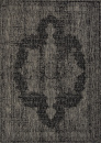 Российский прямоугольный ковёр s129 BLACK-GRAY