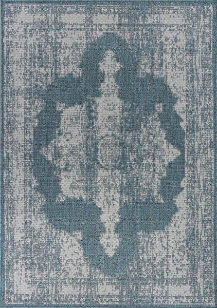 Российский прямоугольный ковёр s129 BLUE