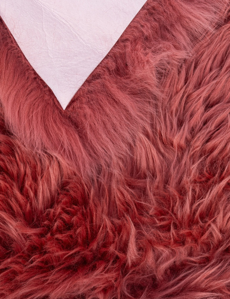 Российский прямоугольный ковёр Sheepskin 55x145 коралловый