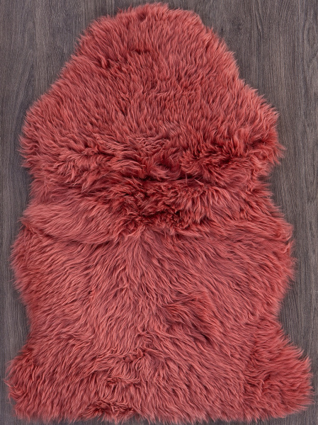 Российский прямоугольный ковёр Sheepskin 55x95 коралловый