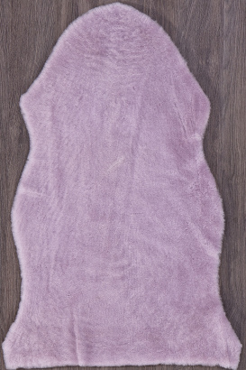 Российский прямоугольный ковёр Sheepskin 55x95 сиреневый
