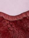 Российский прямоугольный ковёр Sheepskin 95x190 коралловый