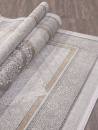 Российский прямоугольный ковёр SI001D GREY / GREY