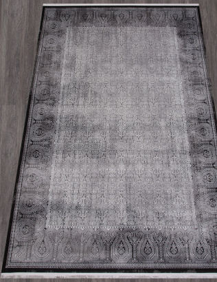 Российский прямоугольный ковёр SI003G GREY / GREY