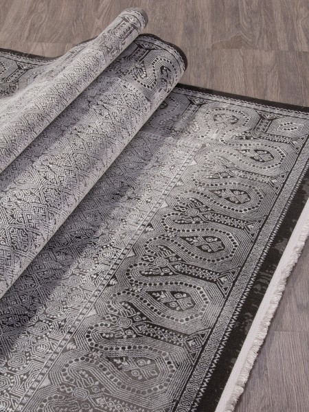 Российский прямоугольный ковёр SI003G GREY / GREY