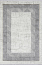 Российский прямоугольный ковёр SI006D GREY / GREY