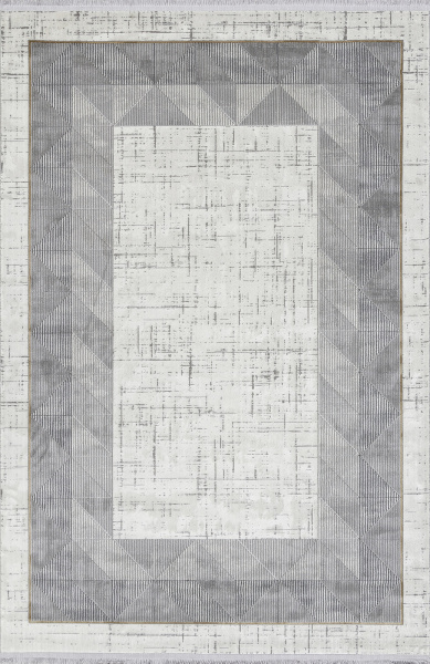 Российский прямоугольный ковёр SI006D GREY / GREY