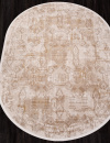 Российский овальный ковёр SI023B BROWN / BROWN