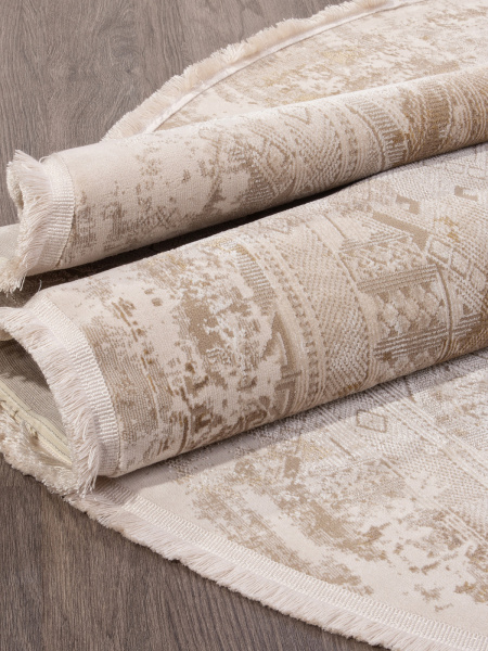 Российский овальный ковёр SI023B BROWN / BROWN