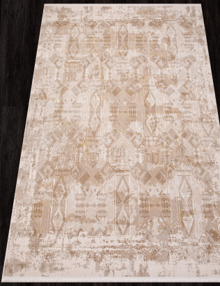 Российский прямоугольный ковёр SI023B BROWN / BROWN