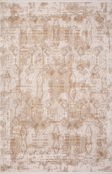 Российский прямоугольный ковёр SI023B BROWN / BROWN