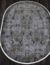 Российский овальный ковёр SI023G GREY / GREY