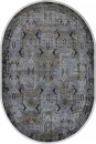 Российский овальный ковёр SI023G GREY / GREY