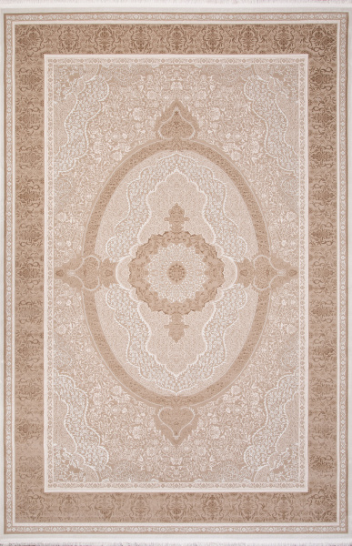 Российский прямоугольный ковёр SI030B BROWN / BROWN