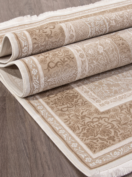 Российский прямоугольный ковёр SI030B BROWN / BROWN