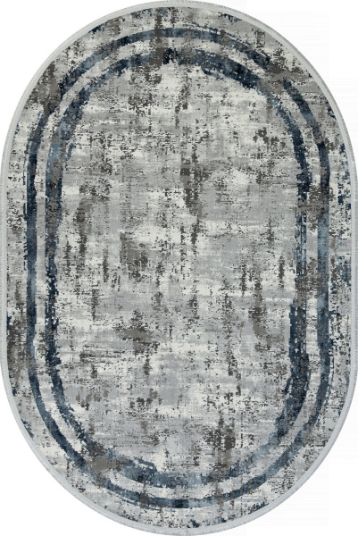 Российский овальный ковёр SI053G GREY / GREY