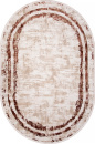 Российский овальный ковёр SI053K BROWN / BROWN