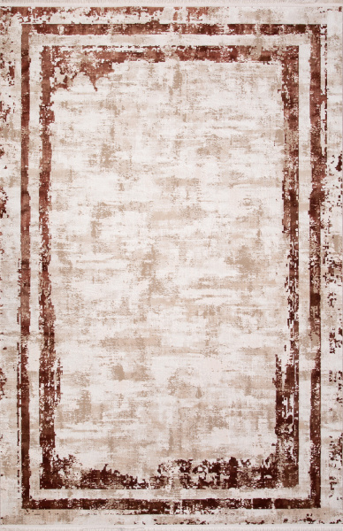 Российский прямоугольный ковёр SI053K BROWN / BROWN