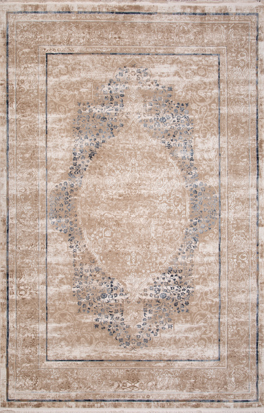Российский прямоугольный ковёр SI054A BROWN / BROWN