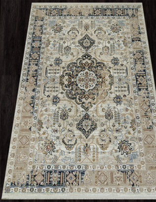 Российский прямоугольный ковёр SI061M MULTI / BROWN