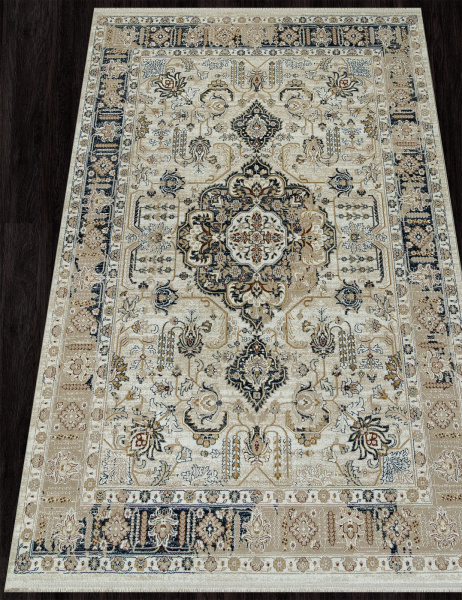 Российский прямоугольный ковёр SI061M MULTI / BROWN