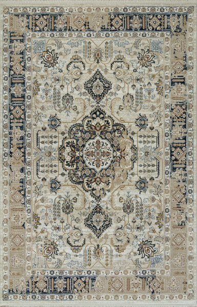Российский прямоугольный ковёр SI061M MULTI / BROWN