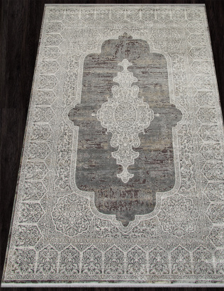 Российский прямоугольный ковёр Y5099F GREY / GREY