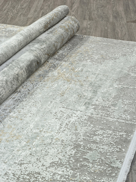 Российский прямоугольный ковёр Y5129F D.GREY / GREY