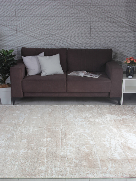 Российский прямоугольный ковёр F174 LIGHT BEIGE