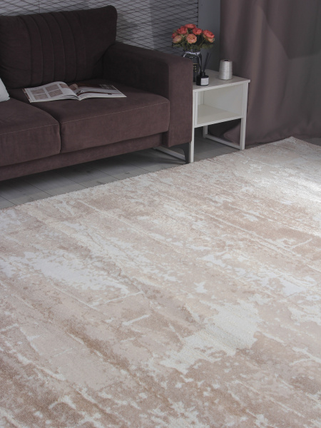Российский прямоугольный ковёр F174 LIGHT BEIGE