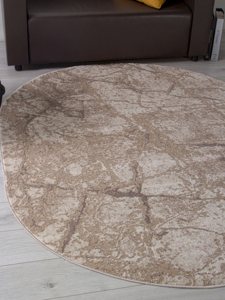Российский овальный ковёр F175 BEIGE