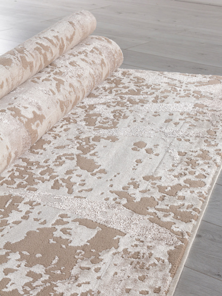 Российский прямоугольный ковёр F417 BEIGE