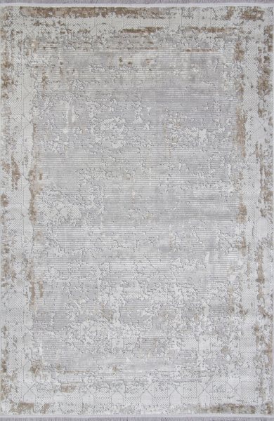 Турецкий прямоугольный ковёр 22400A CREAM / GREY