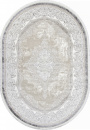 Турецкий овальный ковёр Q009A GREY FDY / CREAM SHRINK